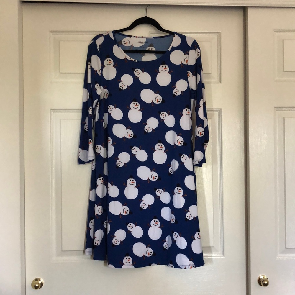 Snowman Dress Size Medium